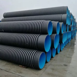 HDPE Double Wall Corrugated Pipe Plastic Corrugated Drainage Sewer Pipe SN4 SN8