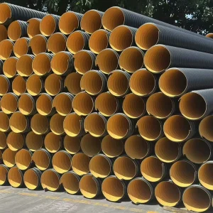 HDPE Double Wall Corrugated Pipes for Sewage Transportation Customized by Manufacturers