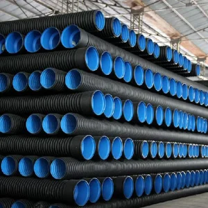 HDPE Double Wall Corrugated Pipes for Sewage Transportation in China Customized by Manufacturers