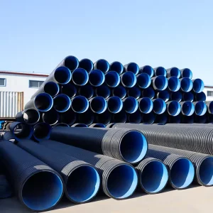 HDPE Double Wall Corrugated Plastic Pipe DWC for Water Drainage System Pipe Sewerage