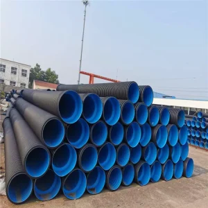 HDPE Double Wall Corrugated Plastic Tube Durability Certified Quick Adaptability For Underground Drainage Materials