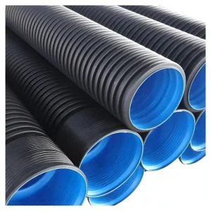 HDPE Double Wall Corrugated Round Pipes for Agriculture and Industry High Pressure Underground Drainage PE