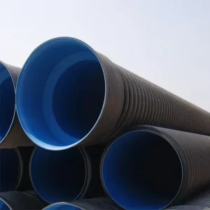 HDPE Double Wall Corrugated Sewer Pipe Dn400 300 PE Corrugated Rainwater Drain Pipe Durable Plastic Tubes