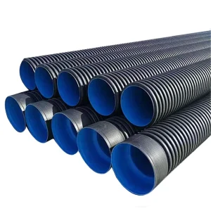 HDPE Double Wall Corrugated Sewer Plastic Pipe DN200-DN1000 SN8 for Domestic Sewage