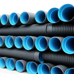 HDPE Double Wall Durability Certification High Capacity Plastic Materials Underground Drainage Corrugated Pipe
