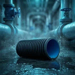 HDPE Double wall Corrugated Drainage Pipe ASTM ISO Standard for Underground Use