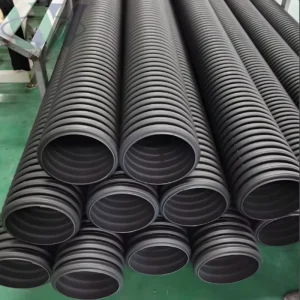 HDPE Double-wall Corrugated Drainage Pipe High Pressure Flexible Pn10 DN100-DN1000mm GB/T19472.1-2004