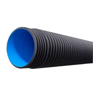 HDPE Double-wall Corrugated PE Pipes for Municipal Sewer System SN4 SN8 SN16 Plastic Culvert Pipe 18 Inch