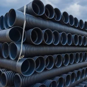 HDPE Drainage Tube Corrugated Pipe DN 600 800 1000 1200 mm HDPE Double Wall Corrugated Pipe Large Diameter Drains Culvert Pipe