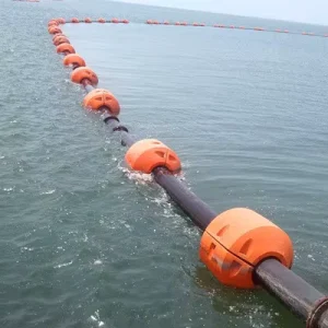 HDPE Dredge Pipe Floater Plastic Dredging Pipeline Marine Pipe Floats Plastic Dredging Pipe Buoy for Sea, Marine, River