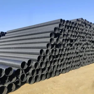 HDPE Flexible Durable Spiral Corrugated Pipe High Pressure Municipal Sewage Drainage System