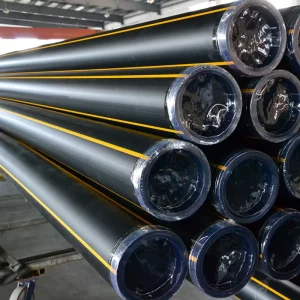 HDPE Gas Pipe PE100 Material 63mm 90mm 110mm High Safety for Natural Gas and LPG Transportation Pipeline