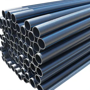 HDPE High Density Polyethylene Round Water Supply Drainage Sewage Pipes New Material Plastic