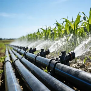 HDPE High Pressure Black Farm Water Irrigation Pipe 8 24 Inch ISO4427 Certified Butt Fusion Durable 100% Virgin