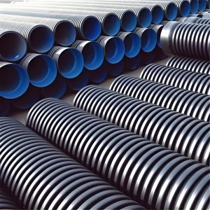 HDPE High Pressure Flexible Double-Wall Corrugated Drainage Pipe for Municipal Sewage Discharge and Rainwater Collection