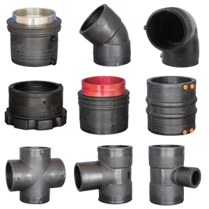 HDPE High Pressure Pipe Fittings Elbow Reducing Tee Butt Welding and Socket Fusion Joint Electrofusion for Plumbing System