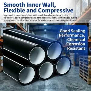 HDPE High-pressure Durable Heat-resistant Flexible Welding Industrial Water Supply Pipe with Anti-corrosion