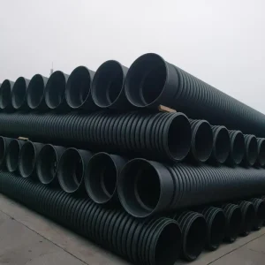 HDPE Large Diameter 300 Municipal Engineering Double Wall Corrugated Drainage Pipe Factory Rainwater Sewage Plastic Tubes