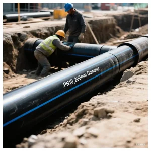 HDPE PE 100 High Density Polyethylene HDPE Pipe PN16 SDR11 ISO 4427 PE Tube for Municipal Water Supply
