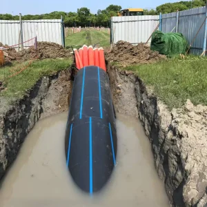 HDPE PE Plastic Tube 50+ Years Service Life High Pressure Easy Construction Water Supply Pipe for Hydraulic Engineering ISO