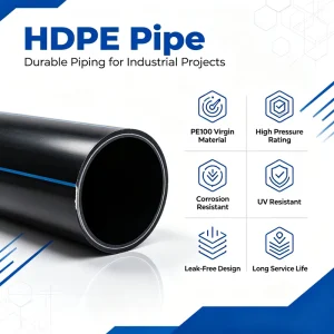 HDPE Pipe DN200 DN450 DN710 PE Pipe Plastic Pipe for Water Supply System