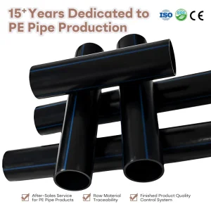 HDPE Pipes 280mm Industrial Drainage System Anti Clogging Smooth Inner Wall High Pressure ISO 4427 2 2019