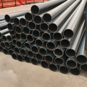 HDPE Pipes PE100 75mm 1600mm Flexible Durable High Pressure Municipal Water Distribution System Pipes with 50+ Years Life Span