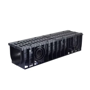 HDPE Plastic Gutter Farmland Irrigation Canal System Black Color ISO Certified 10 Year Service Life JK Brand Moulded U100 U300