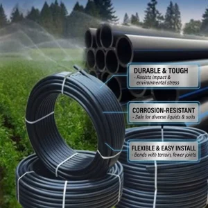 HDPE Plastic Tube for Municipal Agricultural Water Supply