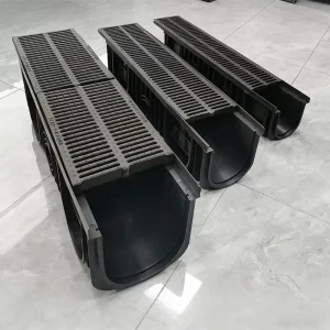 HDPE Plastic U Shaped Drainage Channel Custom Size for Outdoor Rainwater Collection Storage System Construction Use