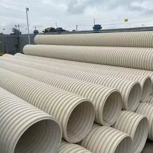 HDPE Polyethylene Double Wall Corrugated Plastic Pipe Socket Fusion Lightweight Flexible High Compressive Strength Customizable