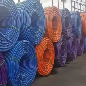 HDPE Silicon Core Conduit 20mm 25mm 32mm 34mm 40mm 50mm 63mm HDPE Conduit Pipe Communication PE Optical Fiber Cable Duct