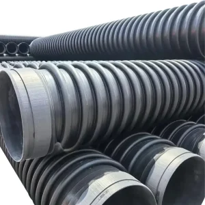 HDPE Spiral Corrugated Pipe for Sewage Drainage Agricultural Irrigation with High Flexibility Buried