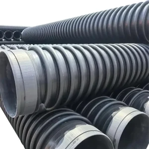 HDPE Spiral Wrapped Reinforced Corrugated Pipe GB 1947.2 2024 For Municipal Drainage Sewage Agricultural Irrigation