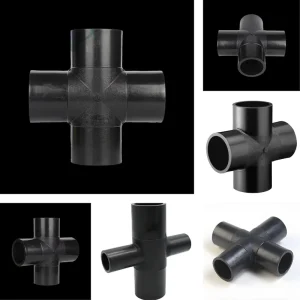 HDPE Square Durable Pipe Fittings with Hot Melt Butt Welding for Irrigation