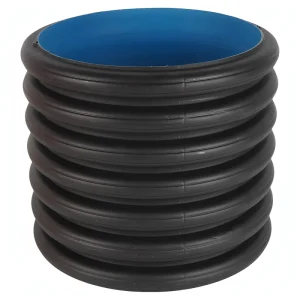 HDPE Twin Wall Corrugated PE100 200mm Drainage Pipe Flexible High Pressure Light Weight Anti Uv Irrigation Water Gas ISO