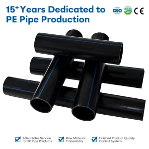 HDPE Water Supply Pipe High Pressure Flexible PE100 High Density Polyethylene Plastic Tubes for Agriculture