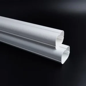 HVAC PVC Duct Decorative Plastic Pipe Line Set Cover Cable Trunking Flexible Ducting OEM