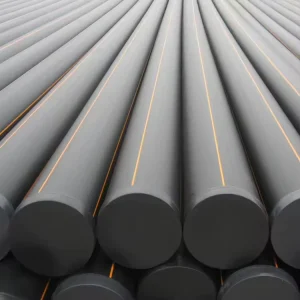 HYDY Customization HDPE Underground 20mm 630mm HDPE Pipe PN6 for Gas PE100 Plastic Tube with Yellow Strip for Gas