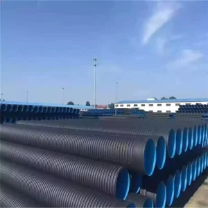 Hdpe Double Wall Corrugated Pipe SN8 800MM 1000mm 1200mm Drainage Pipe Dwc Hdpe Plastic Tubes Culvert Pipe
