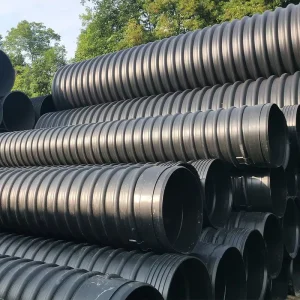 Hdpe Double Wall Corrugated Pipe SN8 800MM 1000mm 1200mm Drainage Pipe Dwc Hdpe Plastic Tubes culvert Pipe 100 Corrugated Pipe