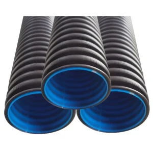 Hdpe SN8 225mm Double Wall Corrugated PE100 Drainage Pipe Twin Wall Corrugated Pipe