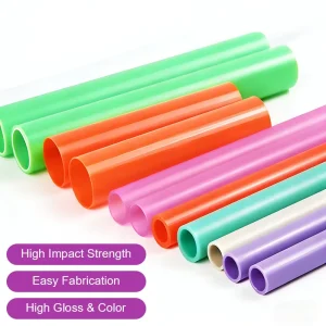 Heat Resistant Colorful ABS Round Tube Hard Plastic Pipe For Automotive Interior Parts Custom Made