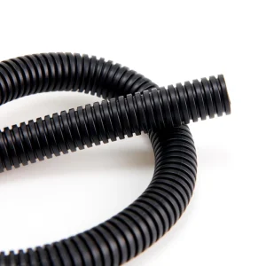 Heatproof PE Corrugated Cable Conduit Electric Cable Tubes Protective Plastic UL94-V0 Flame Retardant Grade Hose Wrap