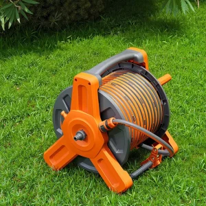 Heavy Duty Easy to Retract Garden Hose Reel With 20m 30m 40m 50m Garden Hoses Selectable Over a Dozen Water Guns Selectable
