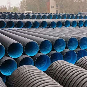 Heavy Duty HDPE Double Wall Corrugated Pipe Designed for Storm Water Management and Drainage Projects