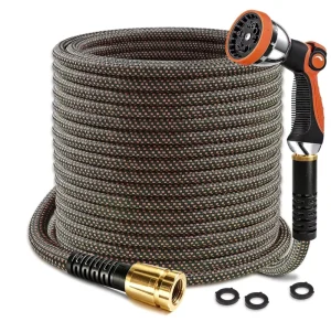 Heavy Duty Kink Free Burst Resistant Lightweight High Pressure Polyester Water Hose for Garden Watering Car Washing Outdoor