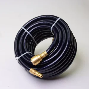 Heavy Duty Lightweight Kink Resistant Hybrid 1/2 In. X 25 Ft 3/8 In. Air Hose With Fittings Hose air
