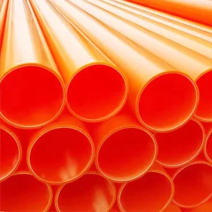 Heavy Duty MPP Plastic Cable Protection Pipe Fireproof Waterproof Underground Electrical Casing Pipe