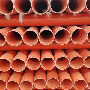 Heavy Duty Orange CPVC Flexible Pipe for Industrial Electrical Cable Conduit Systems